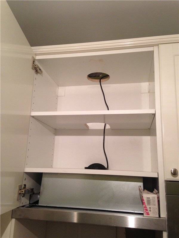 Шкаф под вытяжку: правильная установка и монтаж шкафа