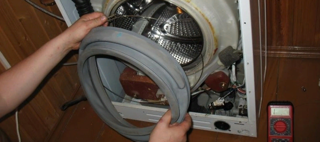 Замена манжеты люка стиральной машины: инструкция, фото т видео