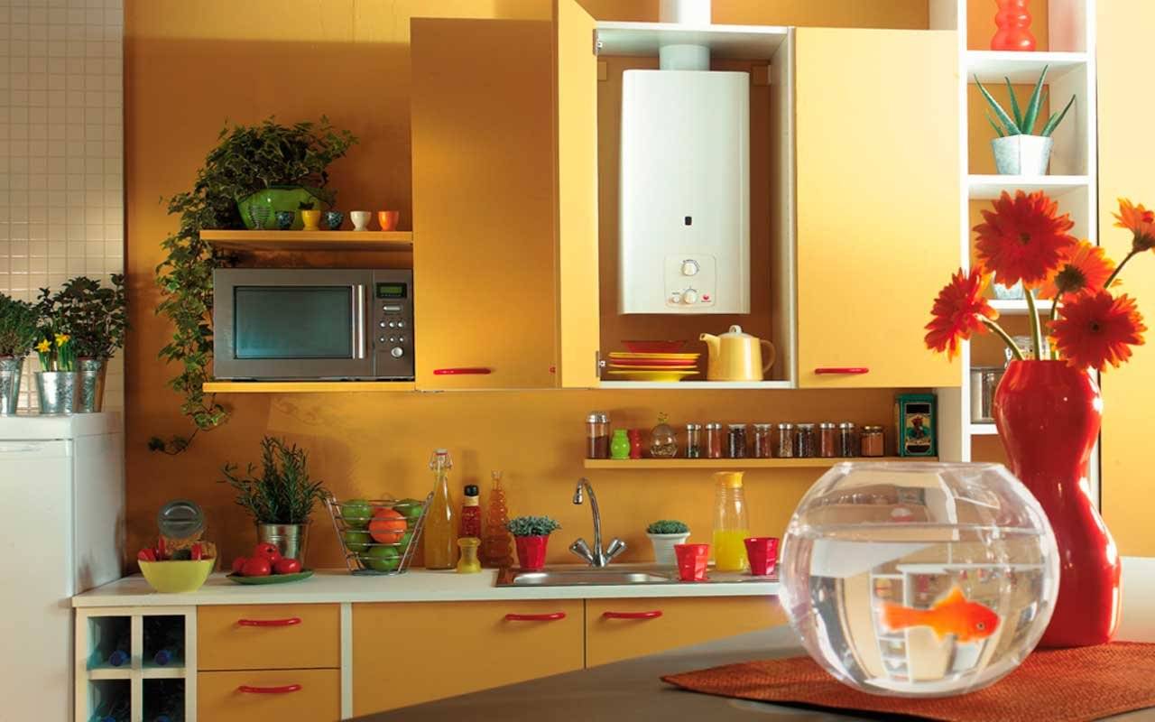Как спрятать газовый котел, напольный или настенный? выбор места: на кухне или в гостиной - в нише, в шкафу или в кухонный гарнитур, подбор идей и удачные фото