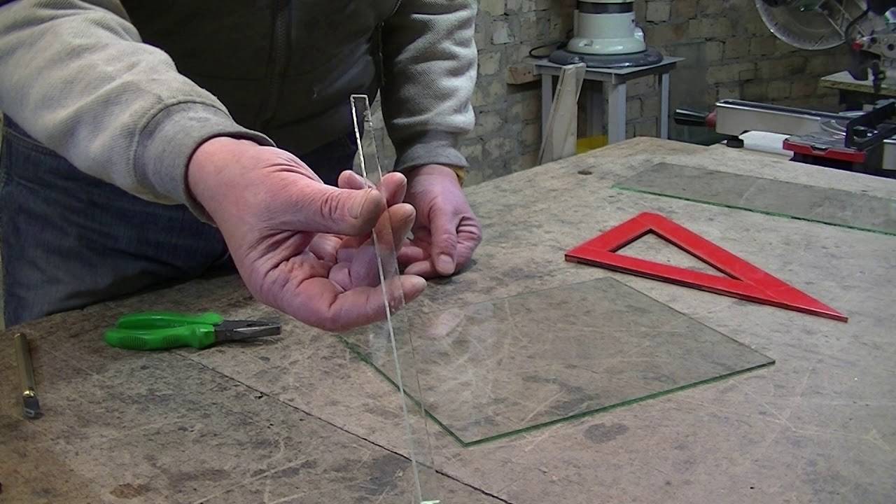 Режем стекло стеклорезом в домашних условиях правильно +видео