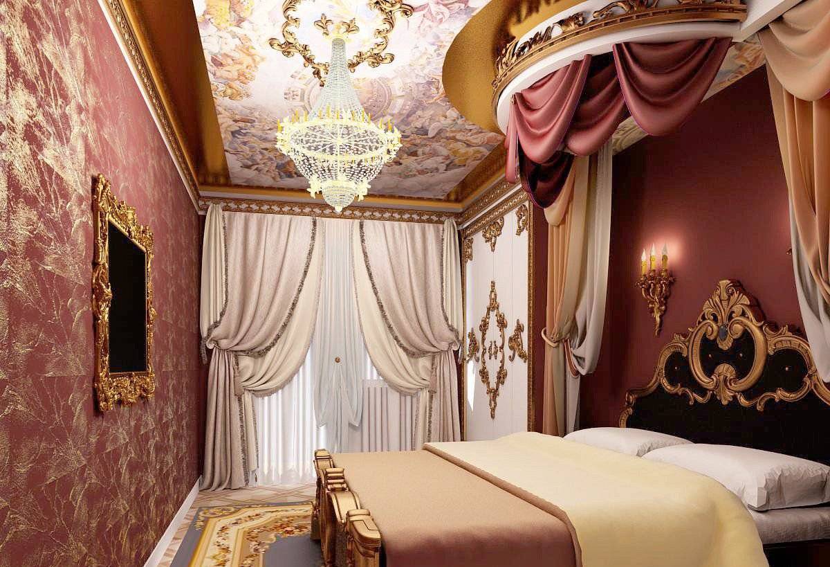 Роскошно и романтично: как оформить спальню в стиле барокко (+86 фото, видео)