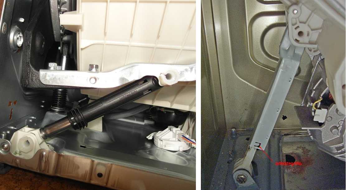 Ремонт амортизатора стиральной машины: диагностика неисправностей и замена своими руками