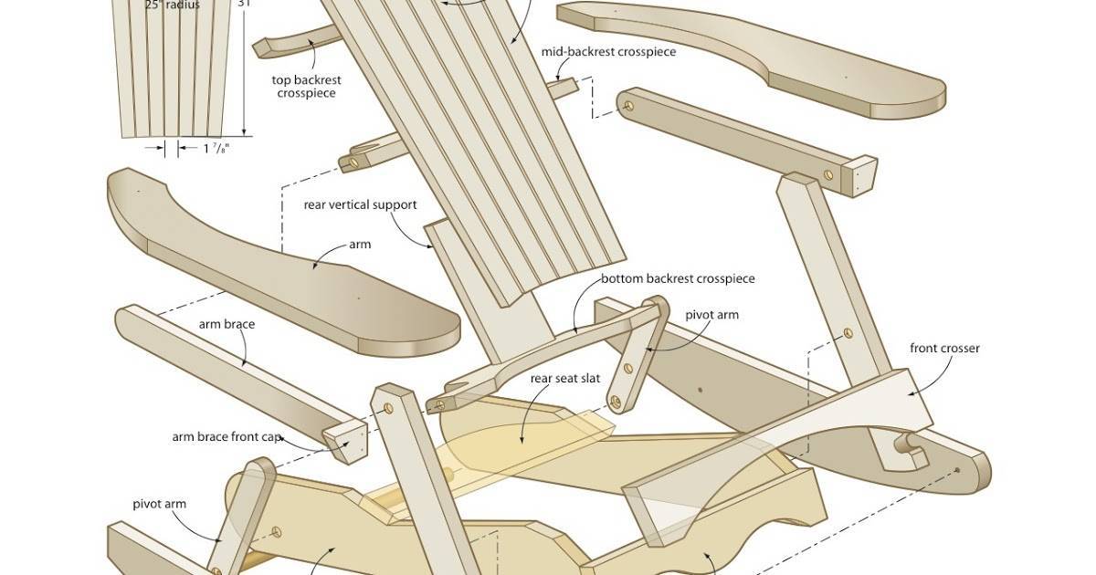 Кресло-качалка своими руками: инструкция для начинающих (59 фото-идей)