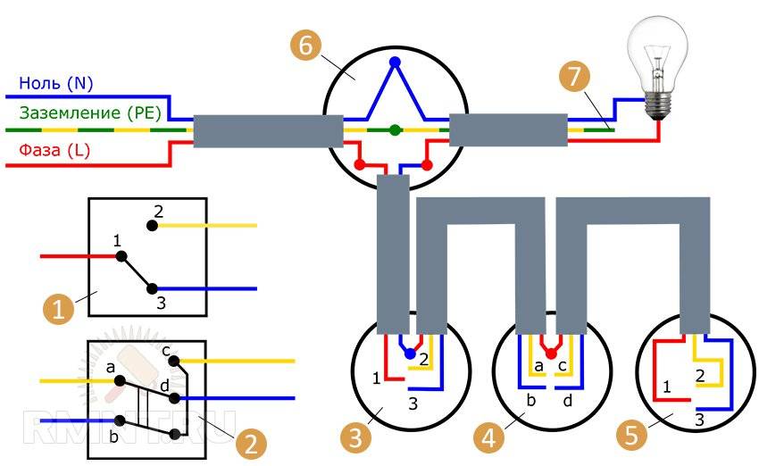 Схема 5 выключателя