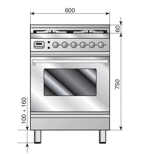 Как выбрать газовую плиту для кухни: габариты и функции моделей