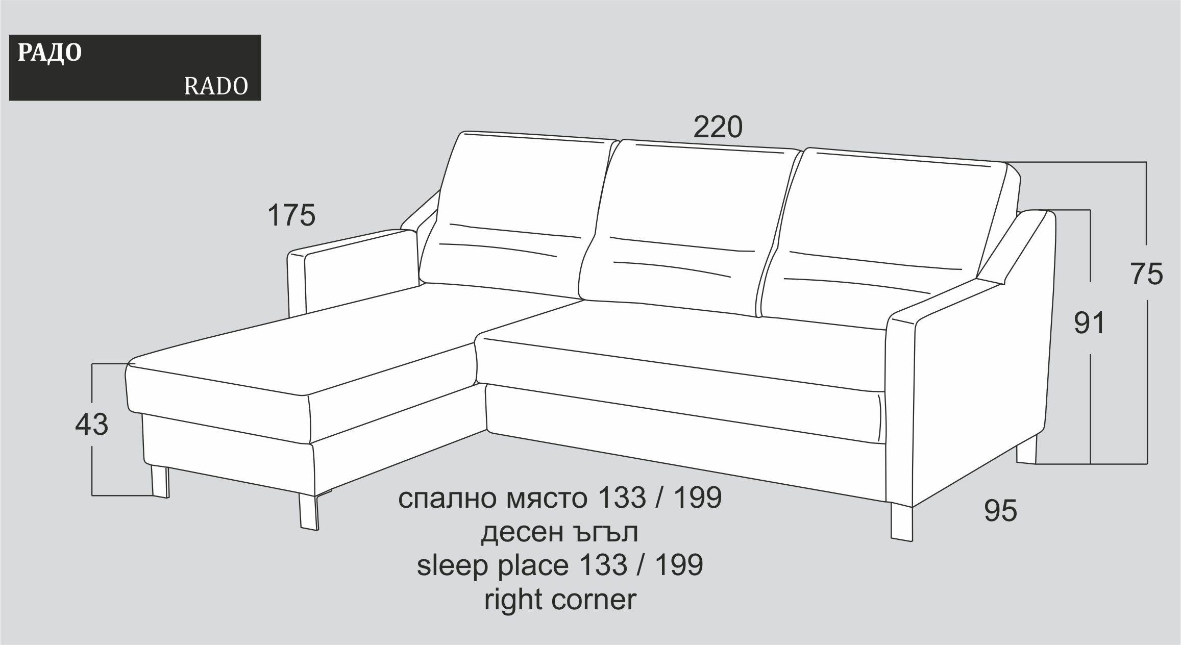 Как определить угол дивана правый или левый: способы и советы