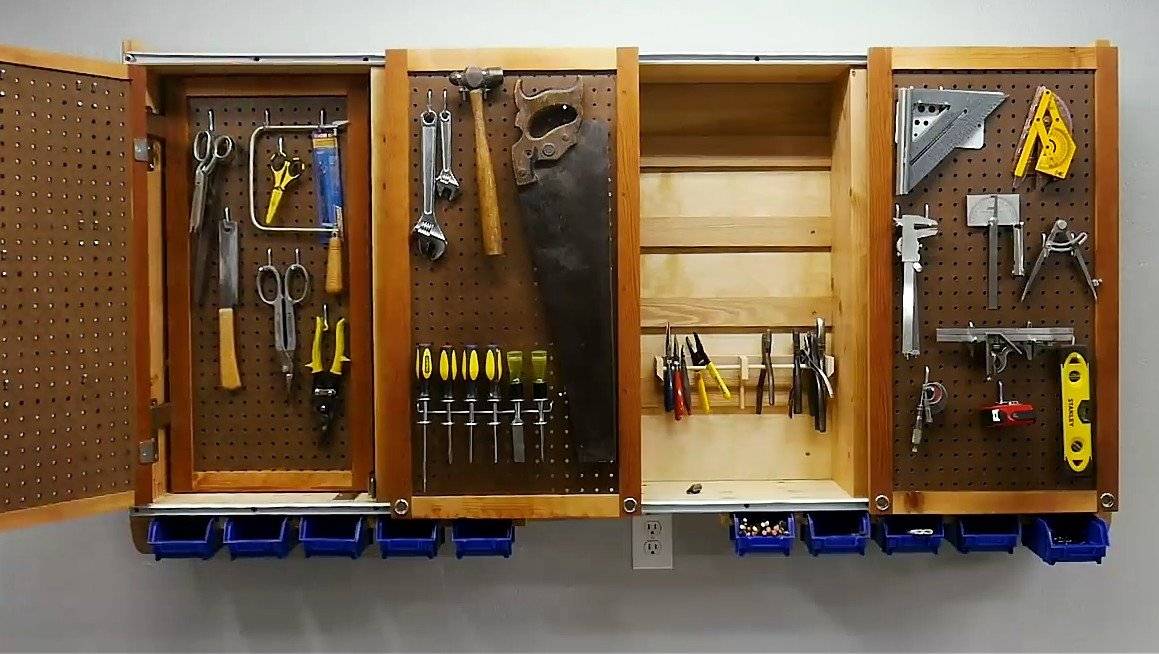 Как своими руками сделать шкаф для инструментов?
