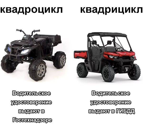 Что такое квадрицикл и квадроцикл и какая между ними разница? | dorpex.ru