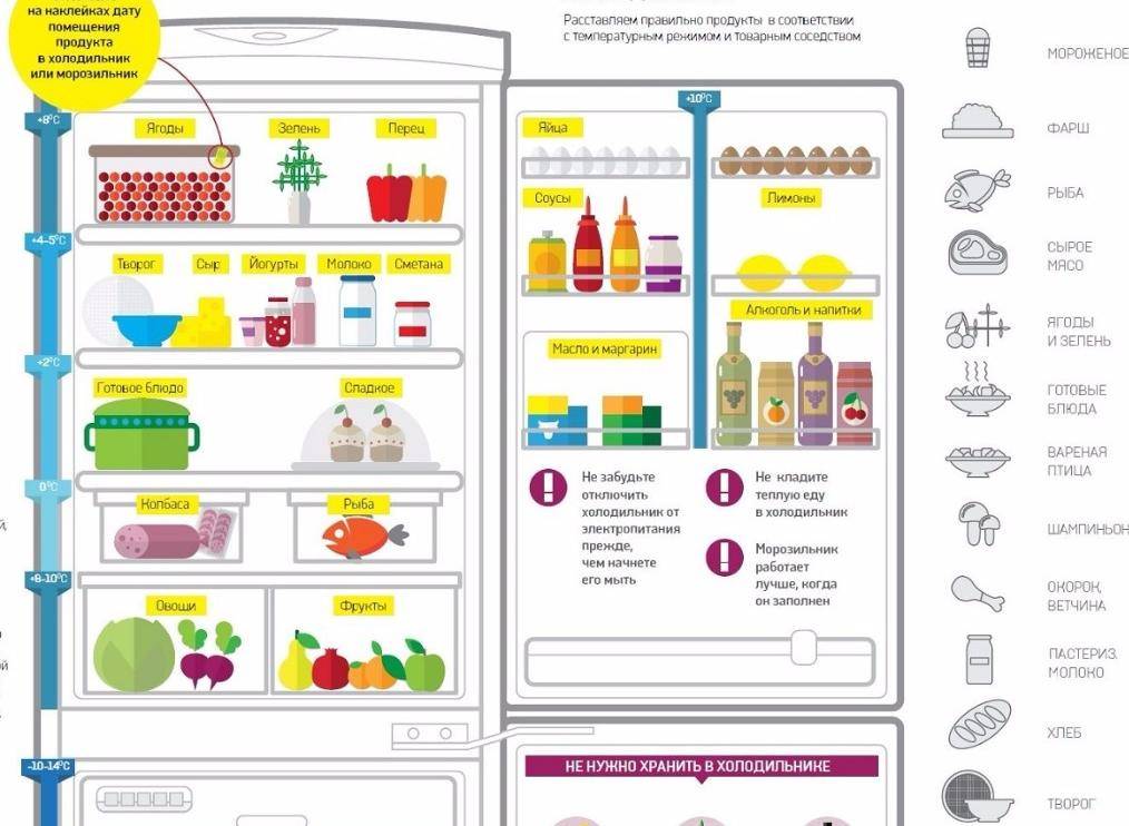 Почему продукты питания хранят в холодильнике?