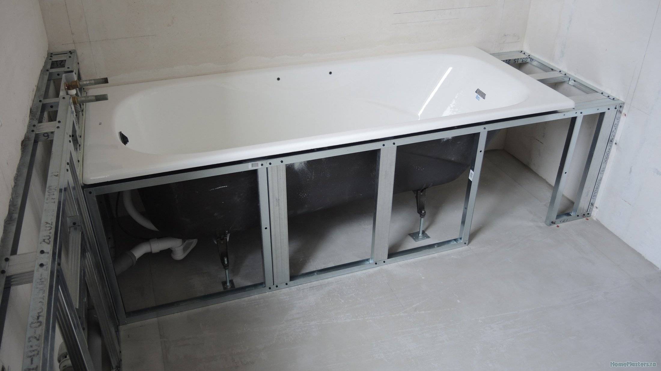 Экран под ванну из плитки: способы, инструкция по устройству - все о строительстве