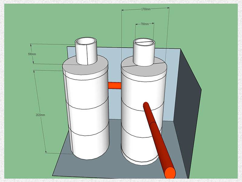Септик из бетонных колец своими руками: схема, пошаговая инструкция
