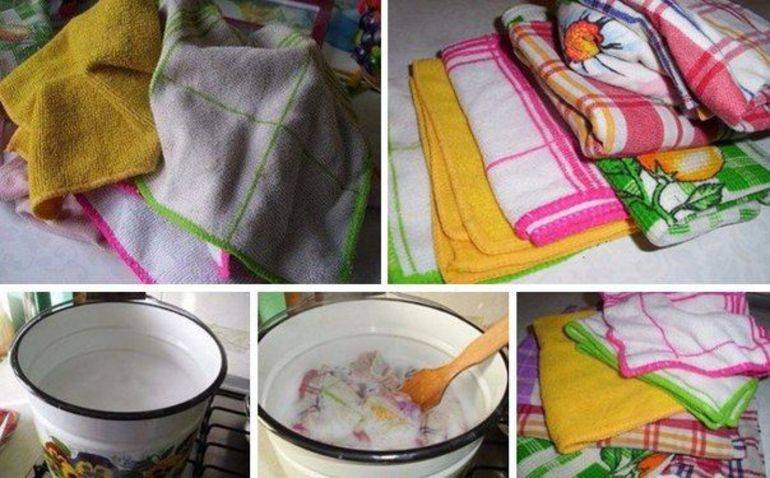 Как отстирать жирные пятна с полотенец