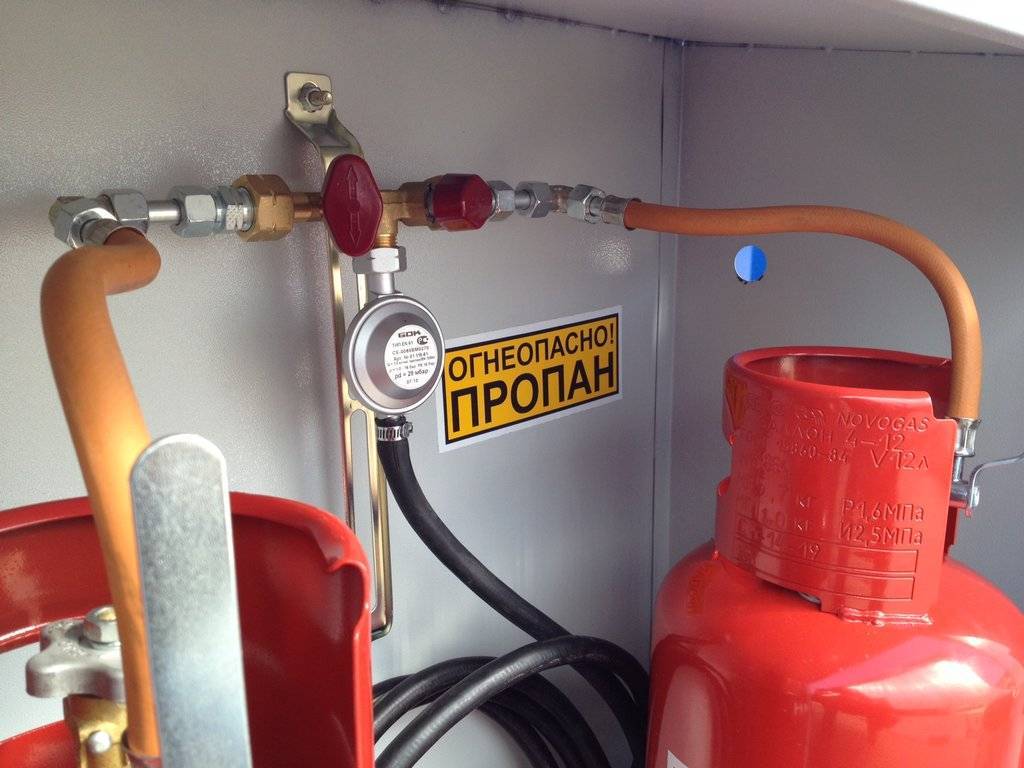 Как правильно установить газовый баллон в частном доме