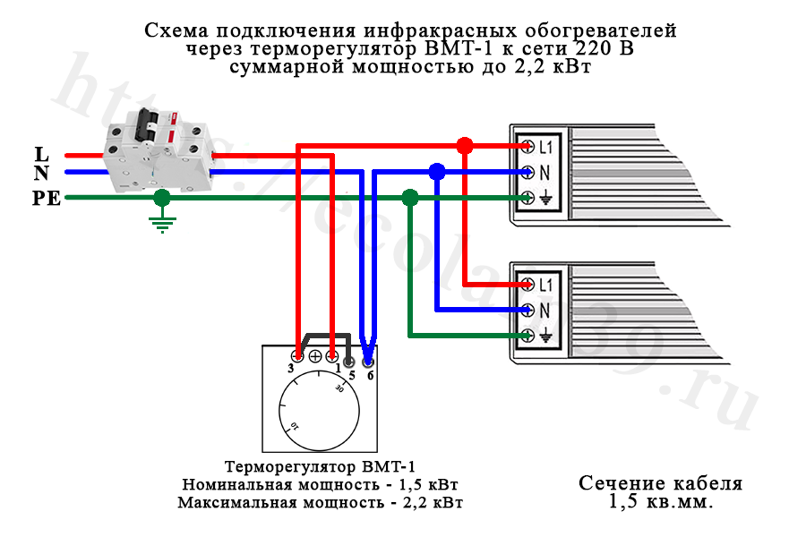 Как подключить терморегулятор к инфракрасному обогревателю: схема подключения, напольные и настенные агрегаты