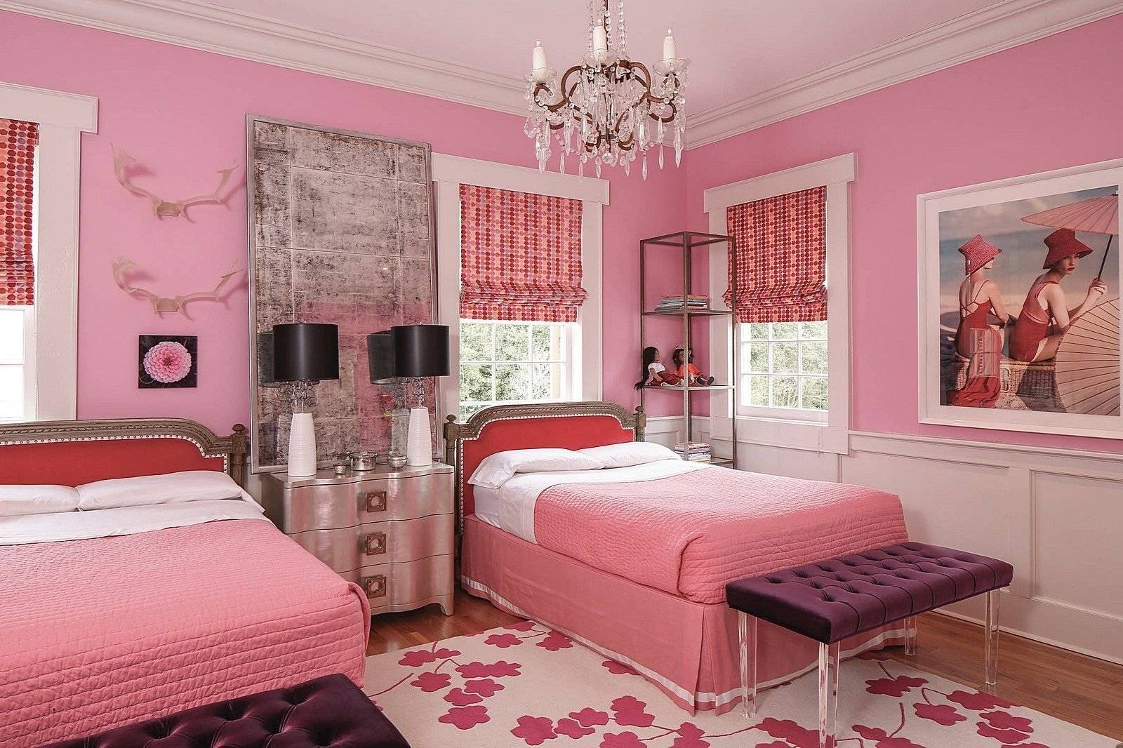 Спальная в розовых тонах: фото, идеи, дизайн, интерьер, сочетание