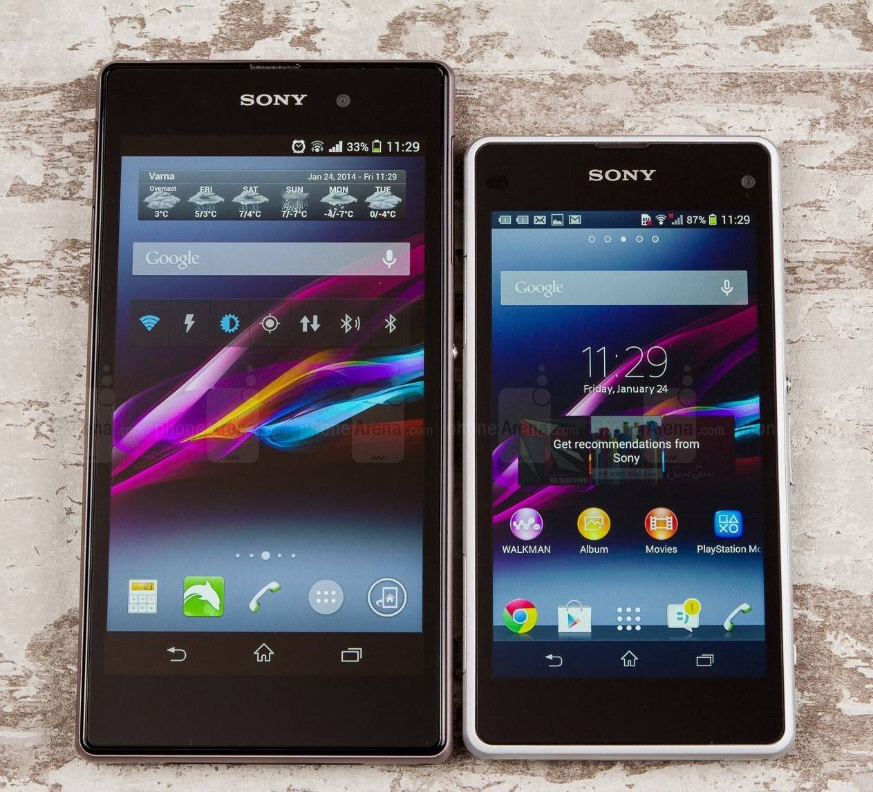 Sony xperia z1 compact — мал, да удал
