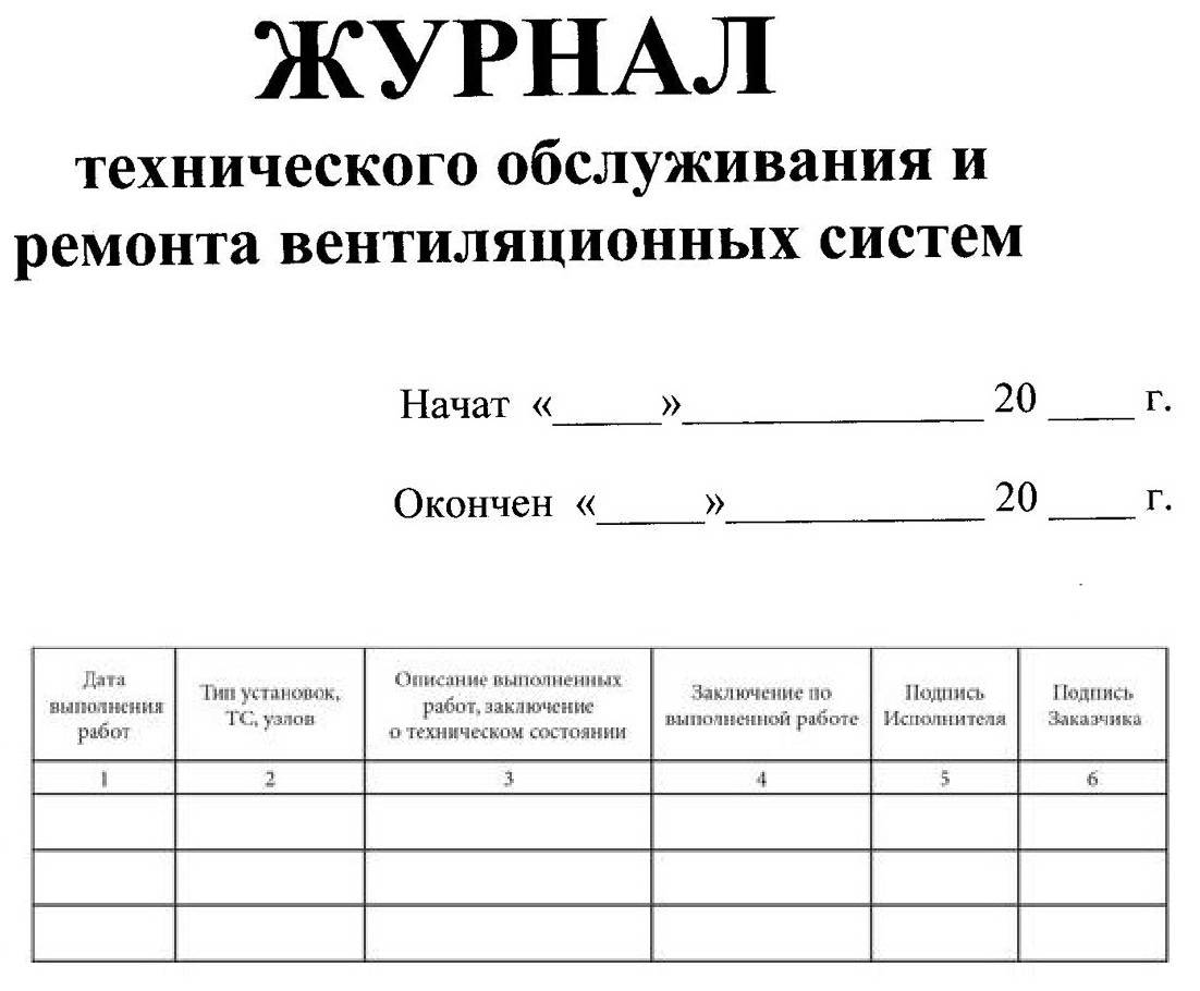 Акт на техническое обслуживание кондиционеров образец