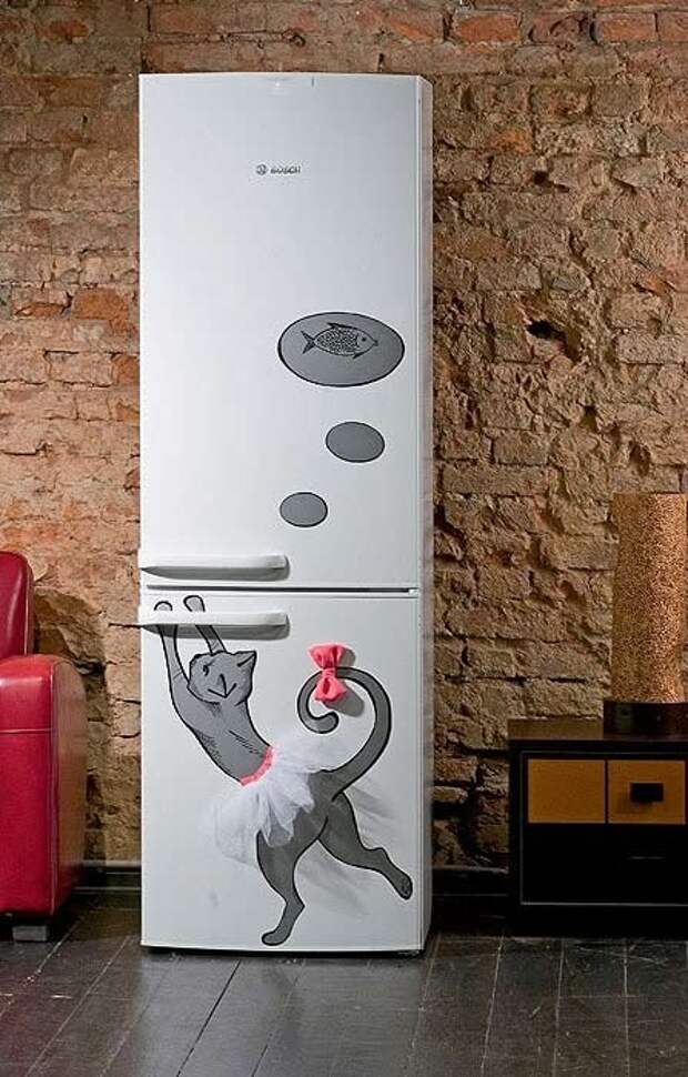 Декор холодильника: варианты и идей дизайна своими руками