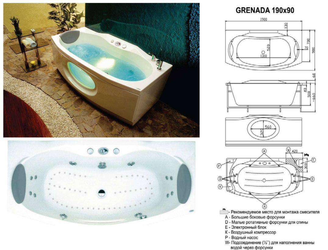 Как выбрать гидромассажную ванну для дома, виды моделей, особенности массажа, контроль, безопасность, критерии выбора.