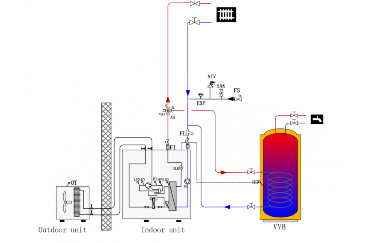 Тепловой насос схема подключения