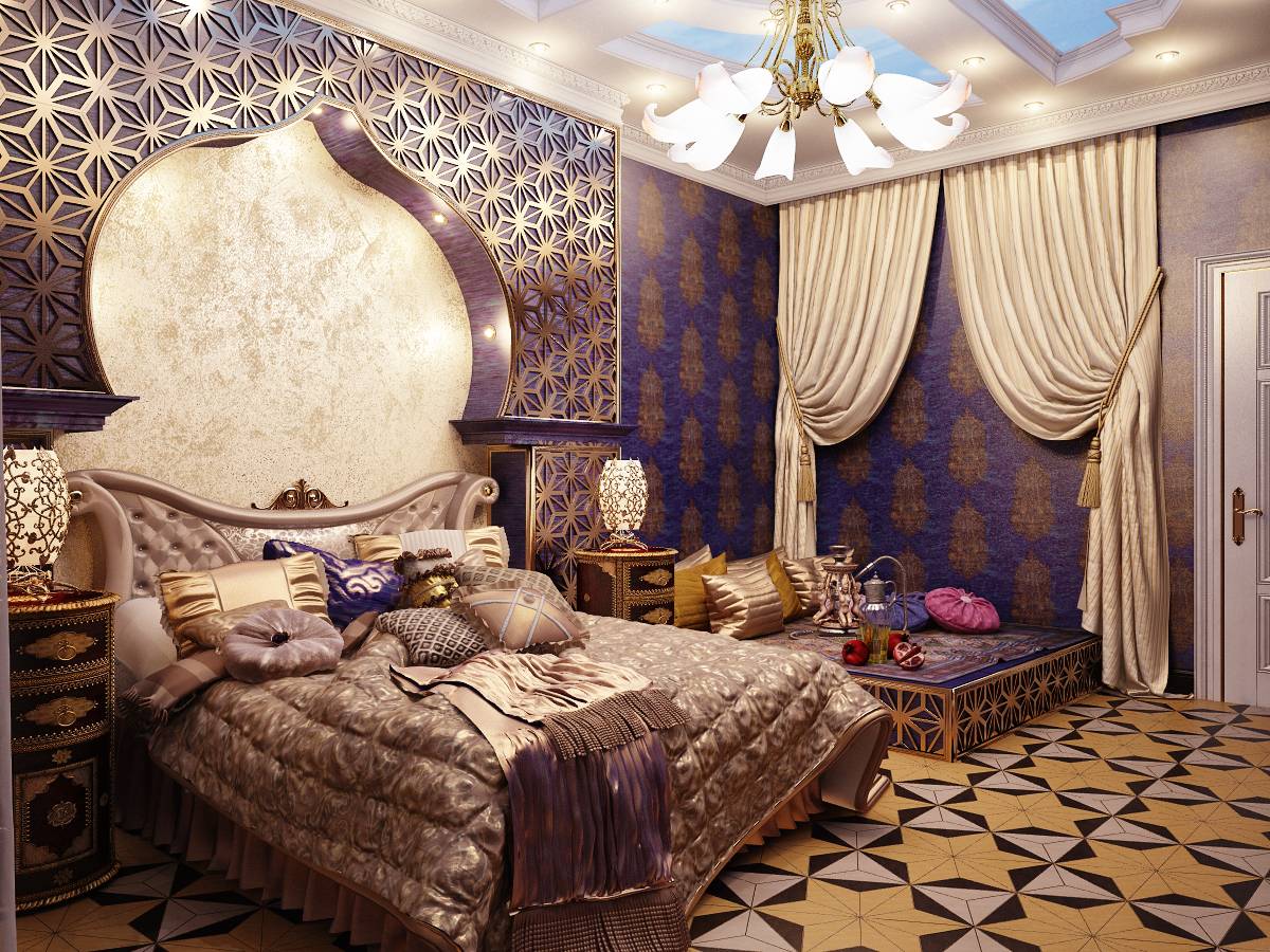 Спальня в восточном стиле: спальня в индийском, японском, китайском стиле фото