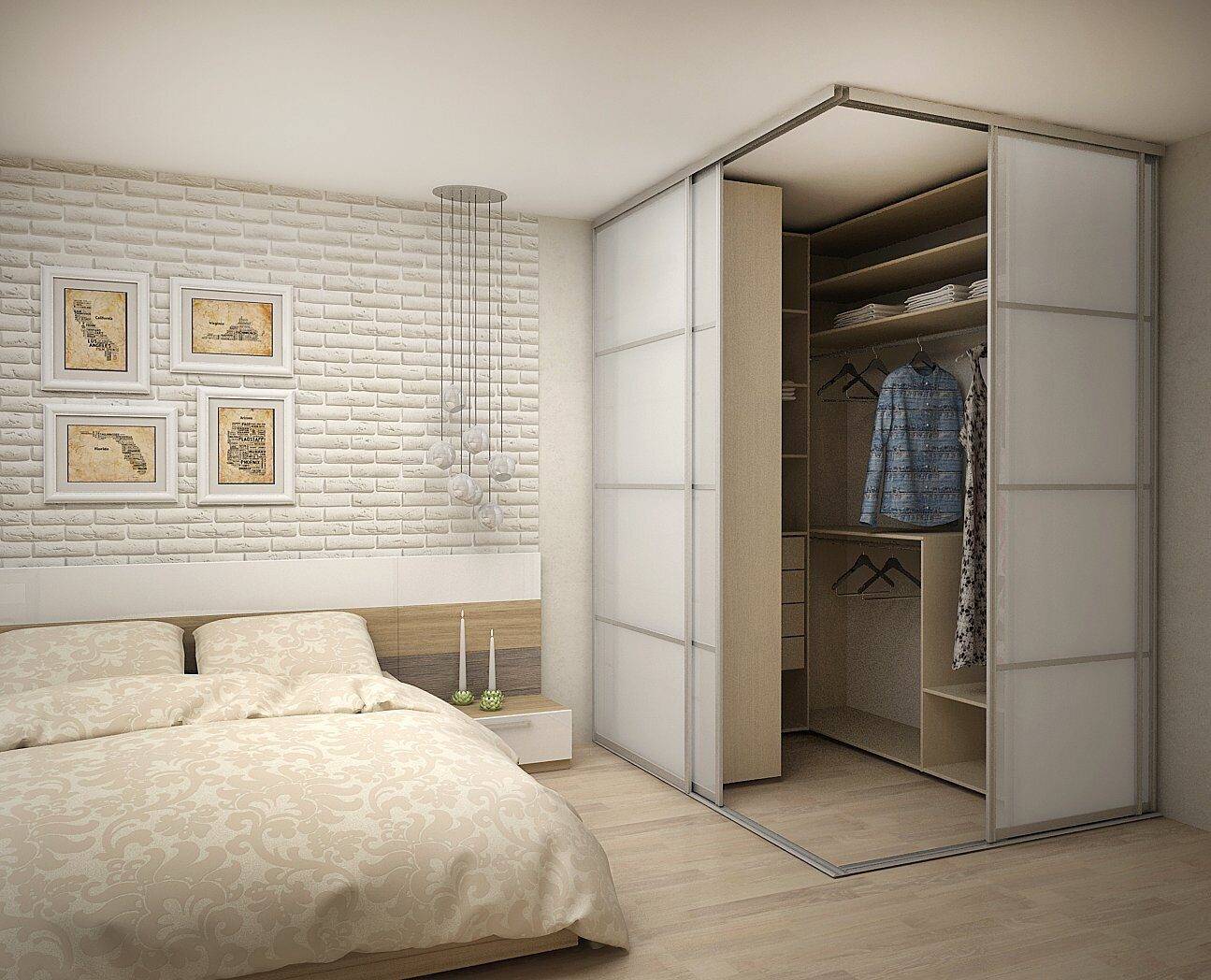 Гардеробная в спальне - варианты размещения и идеи дизайна раздевалок или гардеробов