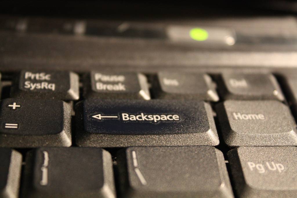 [решено] backspace не работает