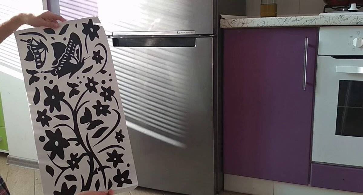 Оклейка холодильника пленкой (35 фото)