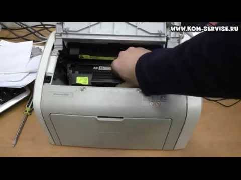 Установка картриджа в принтер canon