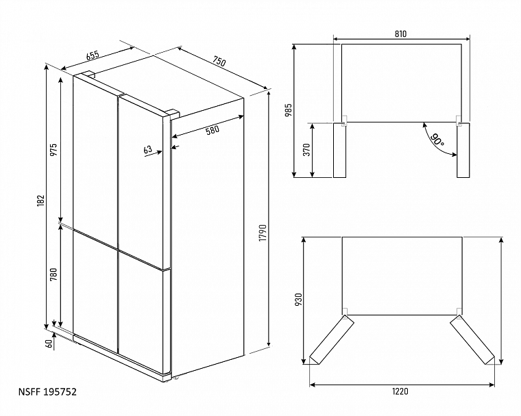 Двухстворчатый холодильник: с двойной дверью, размеры, встраиваемый, принцип работы двухкамерного, с одним компрессором, отзывы, ширина, габариты
