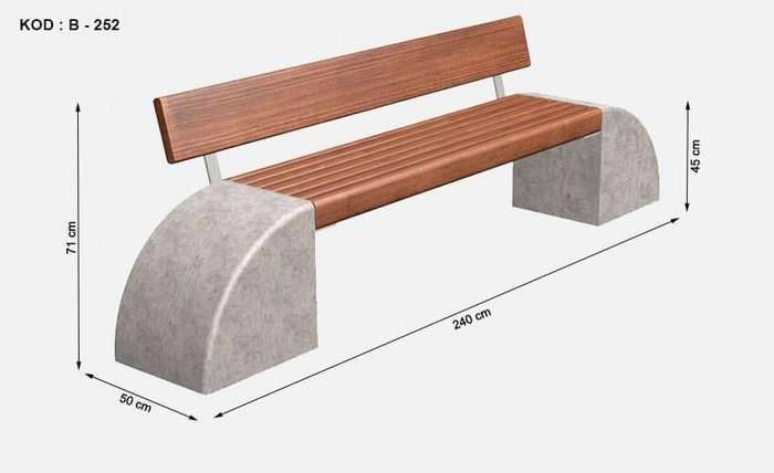 Скамейки из бетона