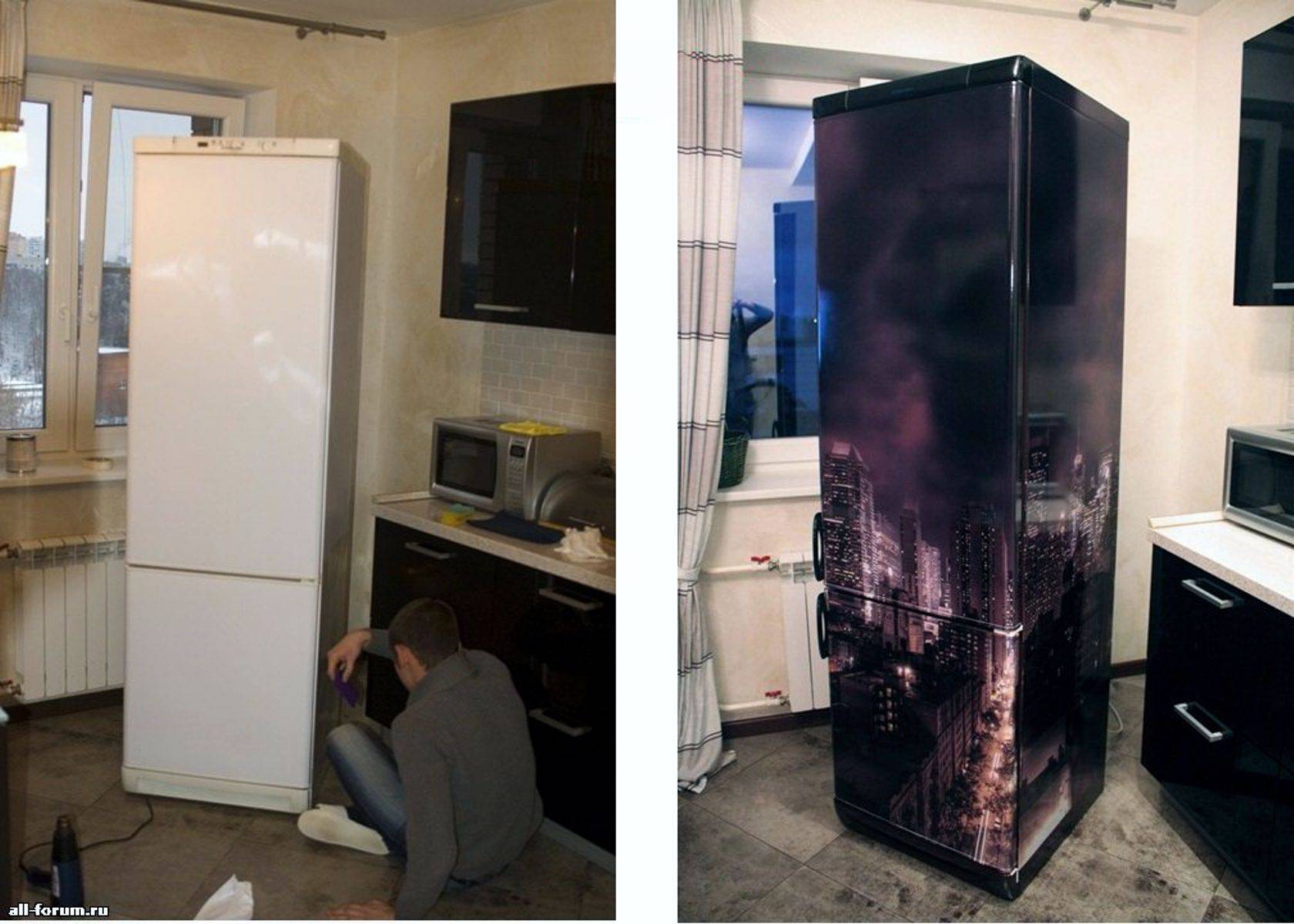 25 способов обновить старый холодильник