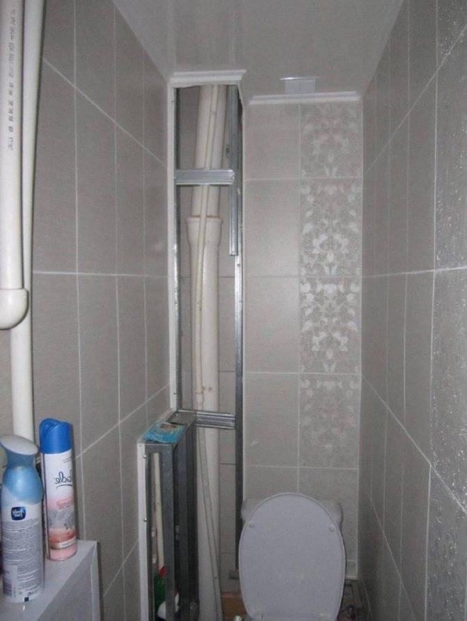 Как закрыть трубы в туалете - фото вариантов, как спрятать на trubanet