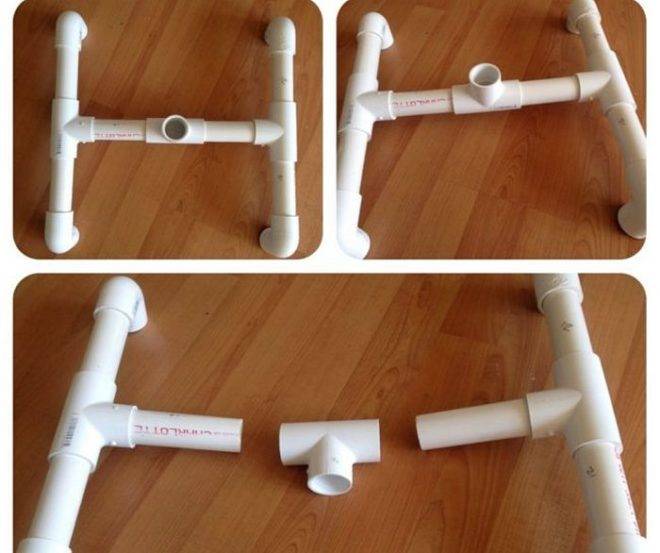 Как сделать вешалку из пластиковых труб своими руками