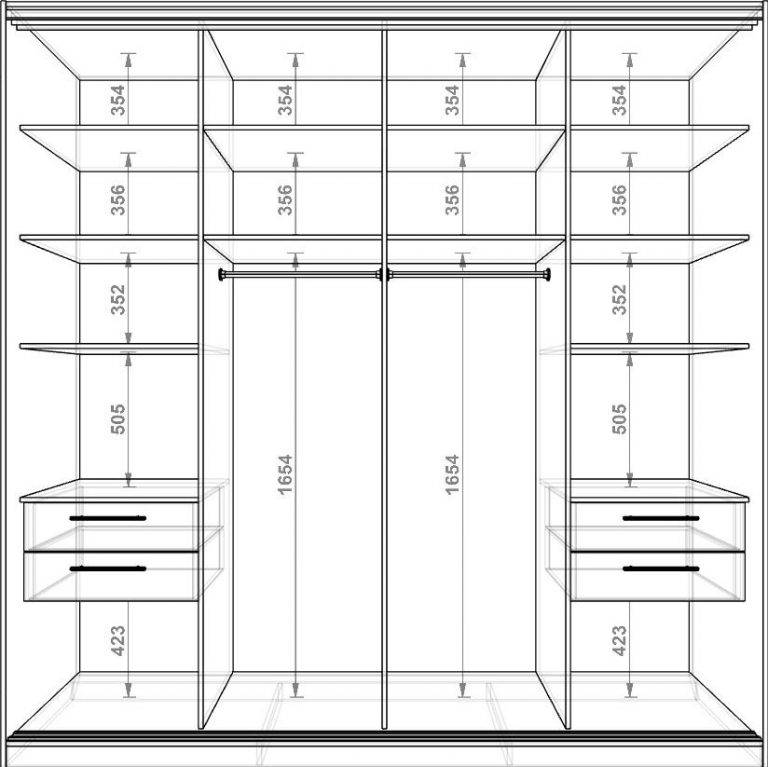 Проект шкафа-купе в прихожую: подбор чертежа и особенности сборки шкафа своими руками