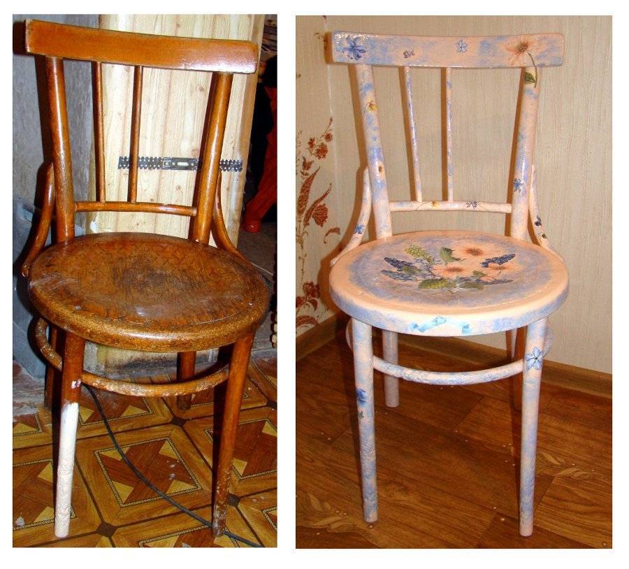 Как возродить старые стулья - фото иллюстрация