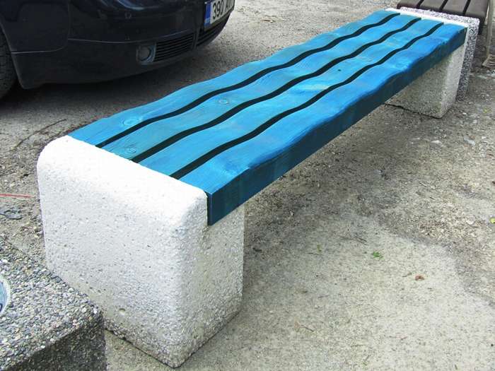 Скамейки из бетона своими руками: уличные лавочки с бетонным основанием – бетонпедия