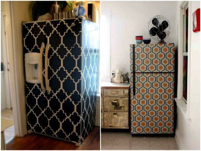 Как обклеить холодильник пленкой: как создать красивый декор самоклейкой
