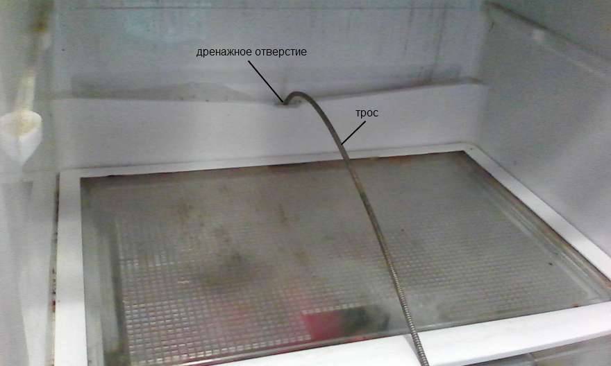 Холодильник течет снизу и внутри
