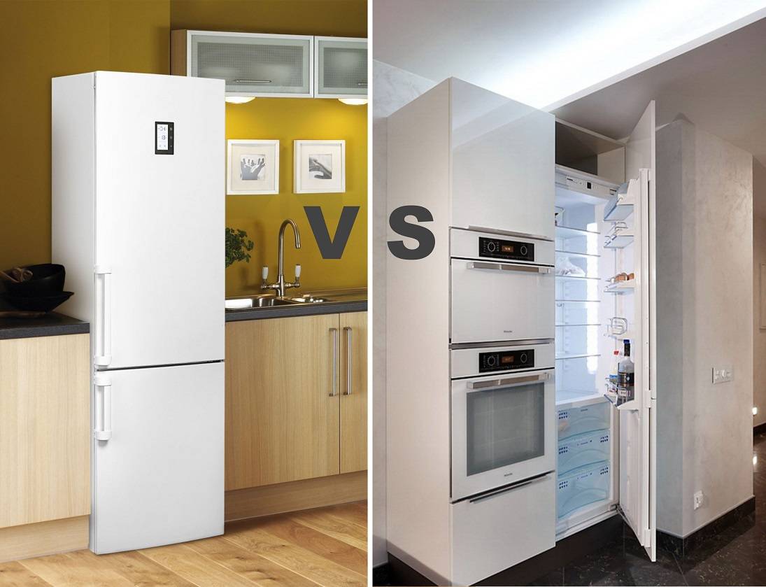 Чем встраиваемый холодильник отличается от обычного, можно ли встроить обычную модель
