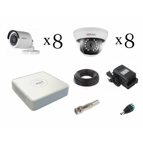 Аксессуары для видеонаблюдения: кабель, блок питания, внешняя ик-подсветка, ресивер, коммутатор