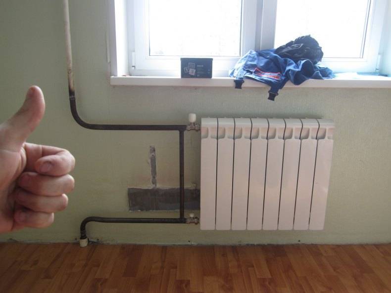 Замена батарей отопления в квартире, правильная установка отопительных радиаторов