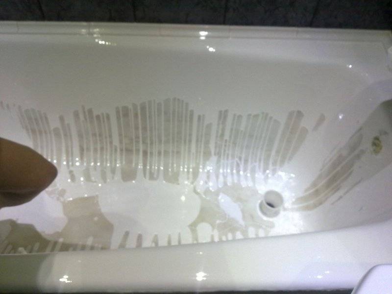 Реставрация ванн жидким акрилом своими руками - как обновить старое покрытие + видео