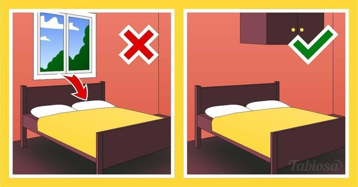 Можно или нельзя ставить. Расположение кровати в комнате. Расположение кровати в спальной комнате. Кровать по диагонали. Как правильно поставить кровать в спальне.