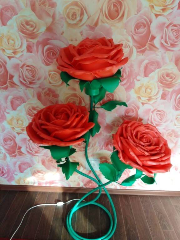 Светильник роза из изолона своими руками: мастер класс с фото - строительство и ремонт