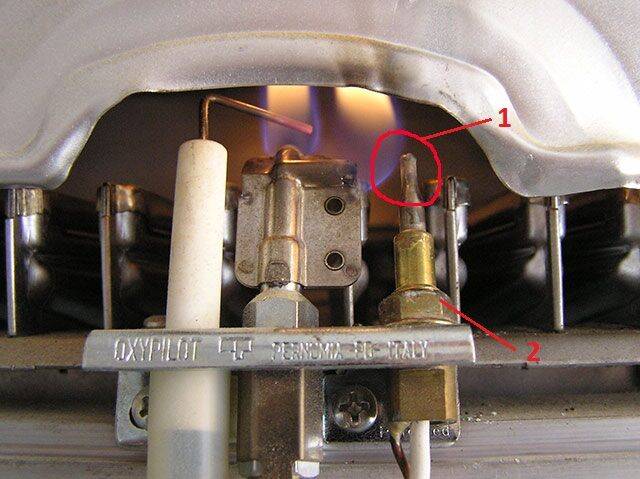 Термопара газовой горелки снять заменить датчик