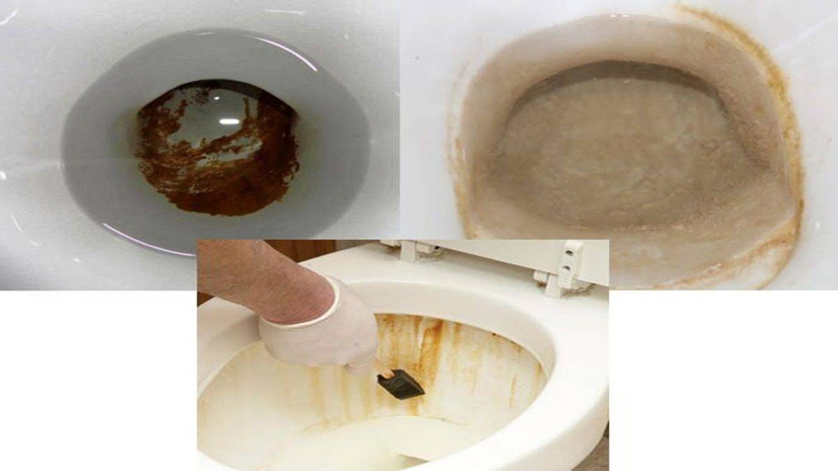 Как удалить ржавчину с унитаза: инструкция чем отмыть, особенности чистки своими руками, видео, фото