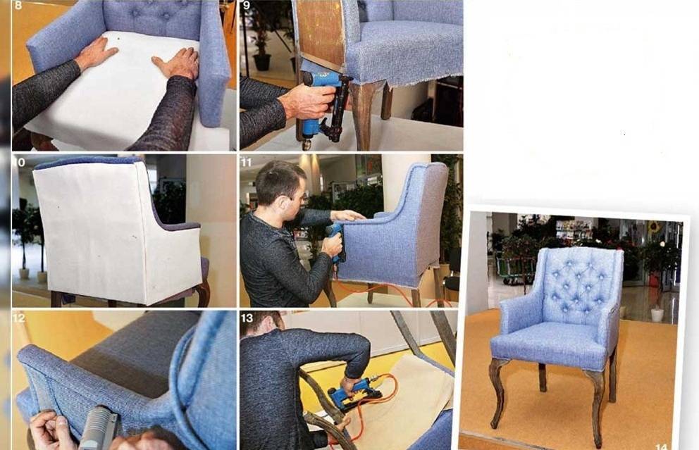 Как перетянуть диван своими руками: советы и видео-инструкция