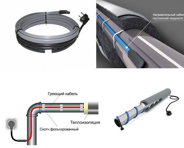 Какой греющий кабель лучше использовать для канализационной трубы: устройство, виды, нюансы использования