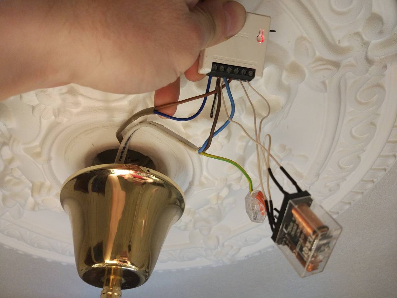 Подключение люстры с 3 проводами к выключателю